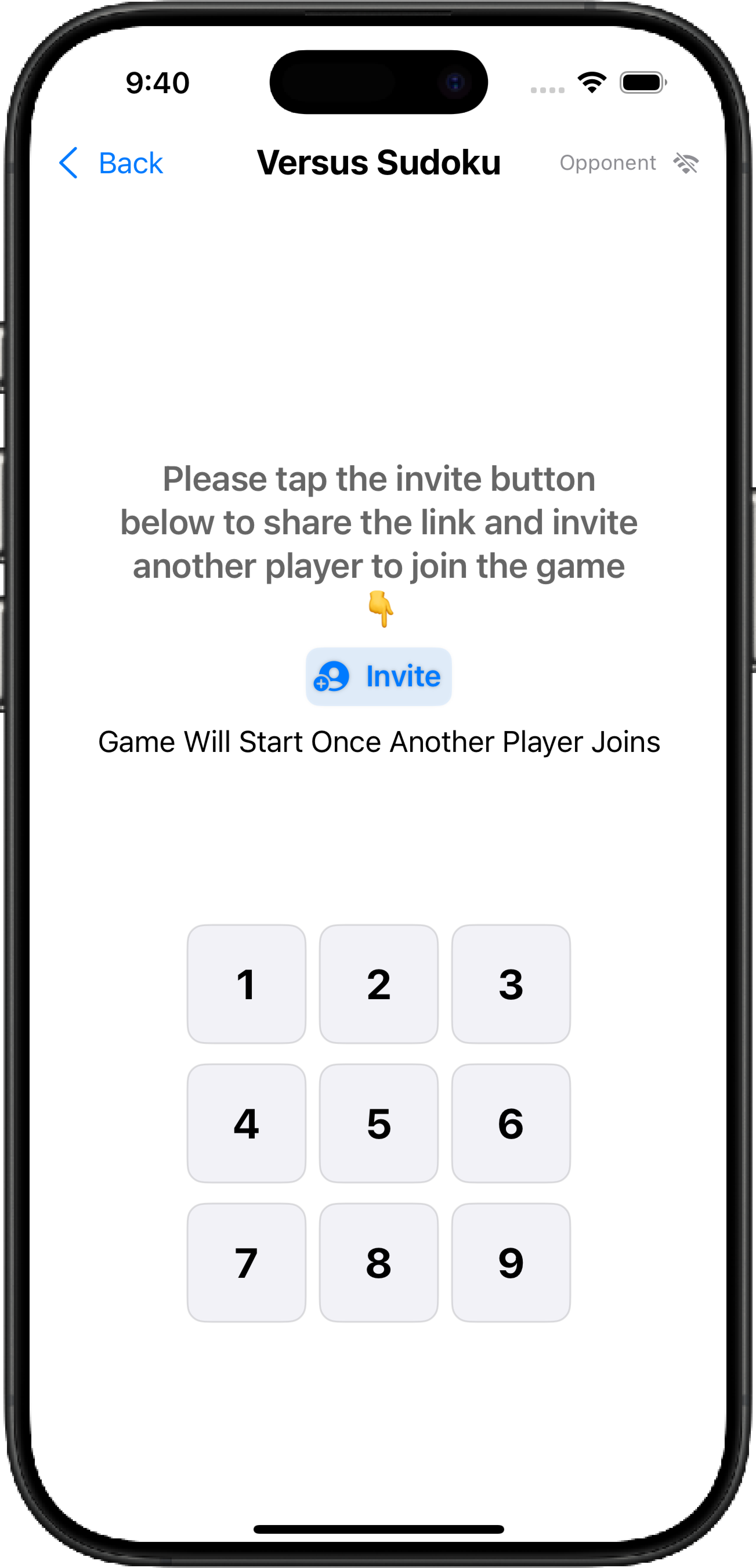 Invite Screen